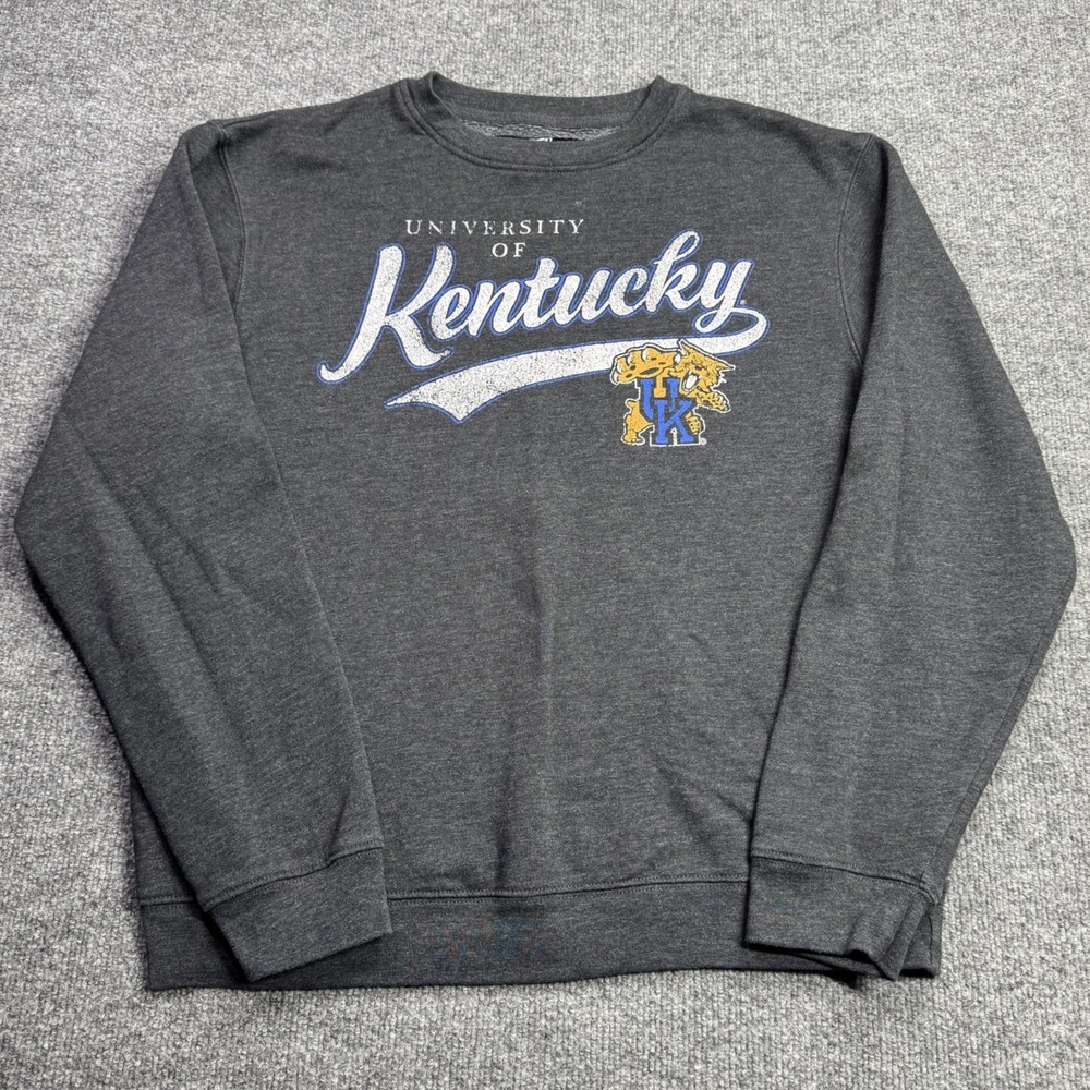 Kentucky Top of the World Sweatshirt Mens M Gray Wildcats Pullover‎ Fleece